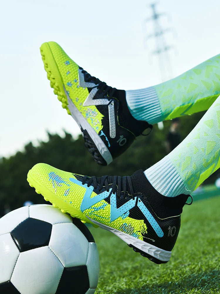 Men's Professional TF Durable Non-Slip Football Soccer Cleats