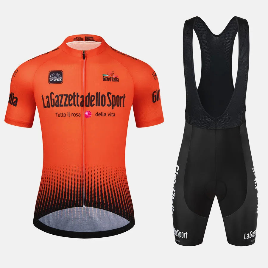 Men's 2Pcs Jersey Short Sleeve Cycling Wear Set