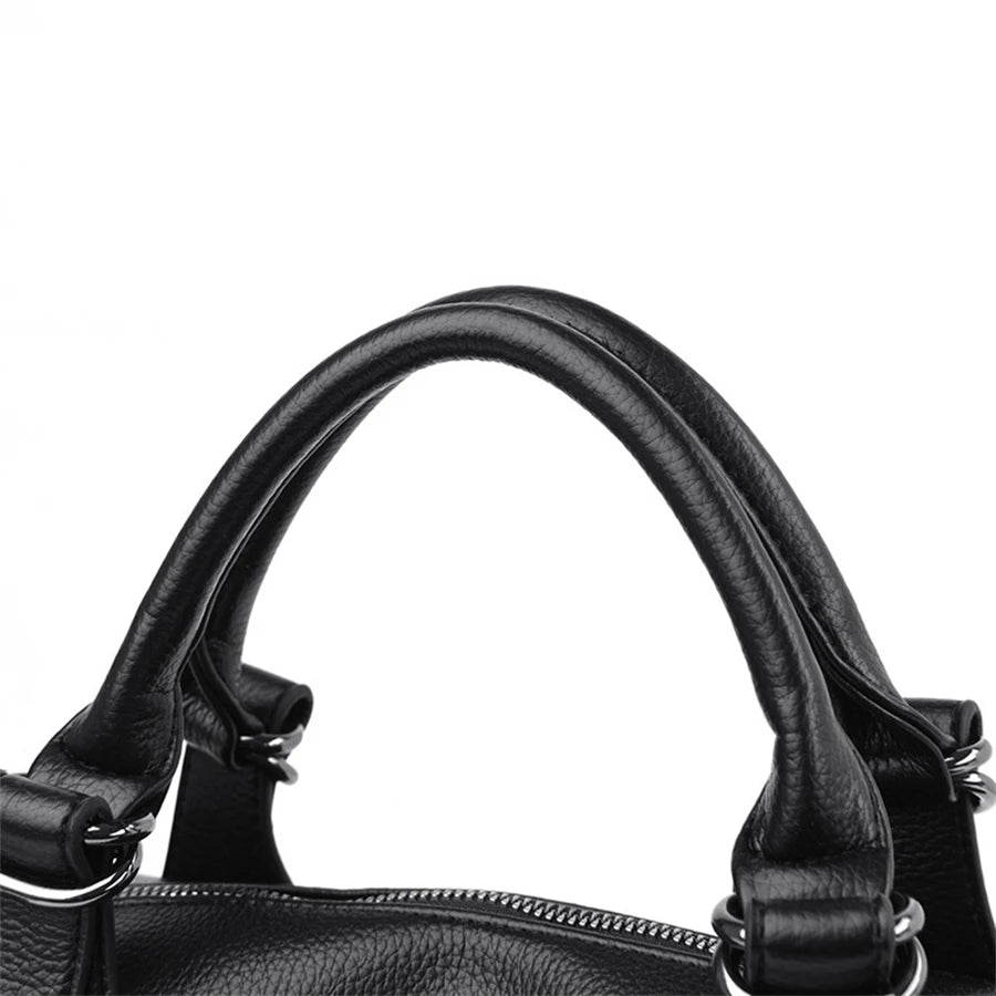 Woman's Luxury Designer Trendy Large Capacity Leather Handbag