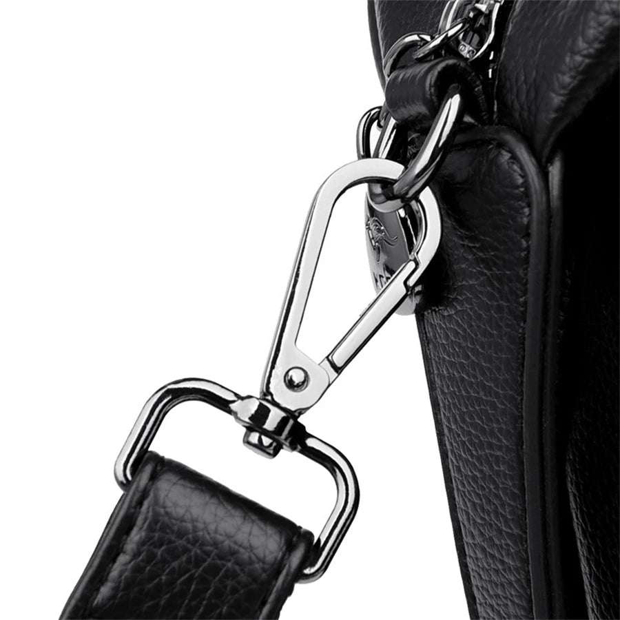 Woman's Luxury Designer Trendy Large Capacity Leather Handbag