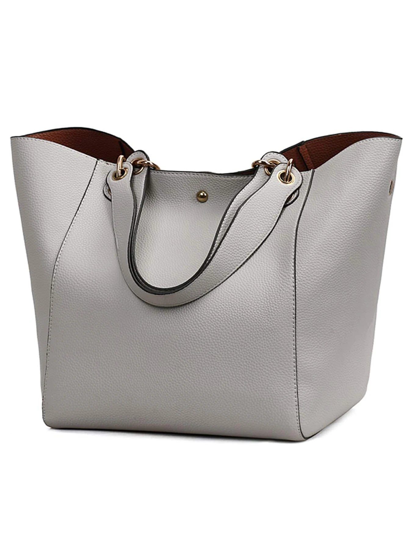 Women Large PU Leather Waterproof Hand Shoulder Bag