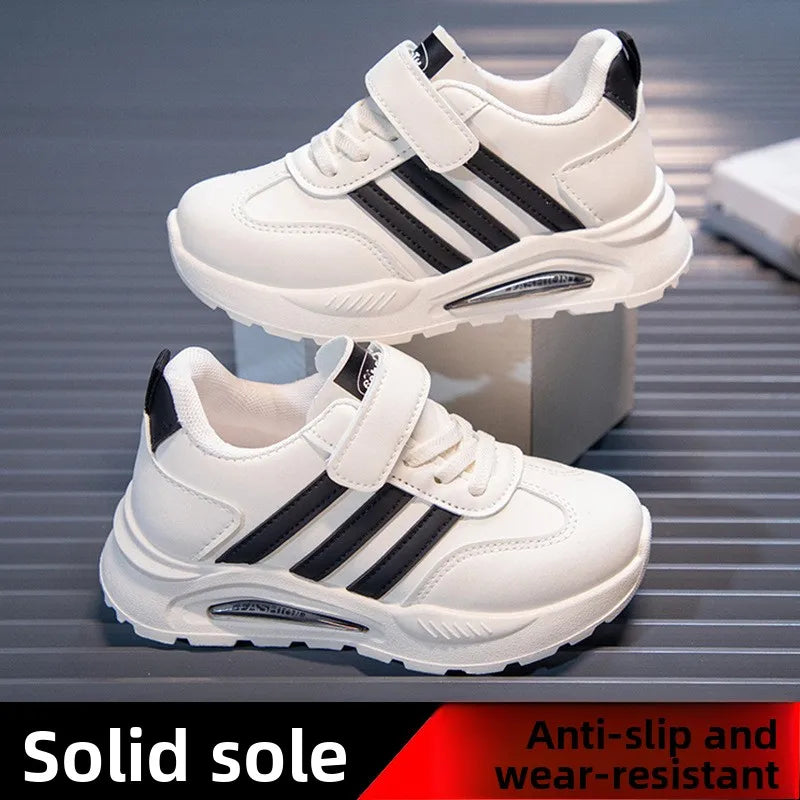 Boys Patchwork Stripes Sneakers