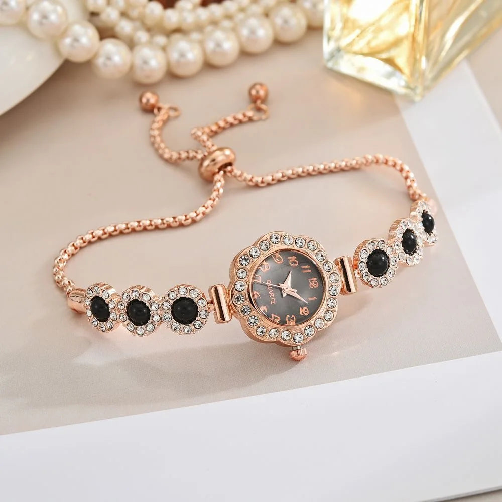 Women's Elegant Rhinestone Strap Quartz Wristwatch