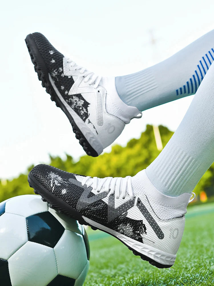Men's Professional TF Durable Non-Slip Football Soccer Cleats