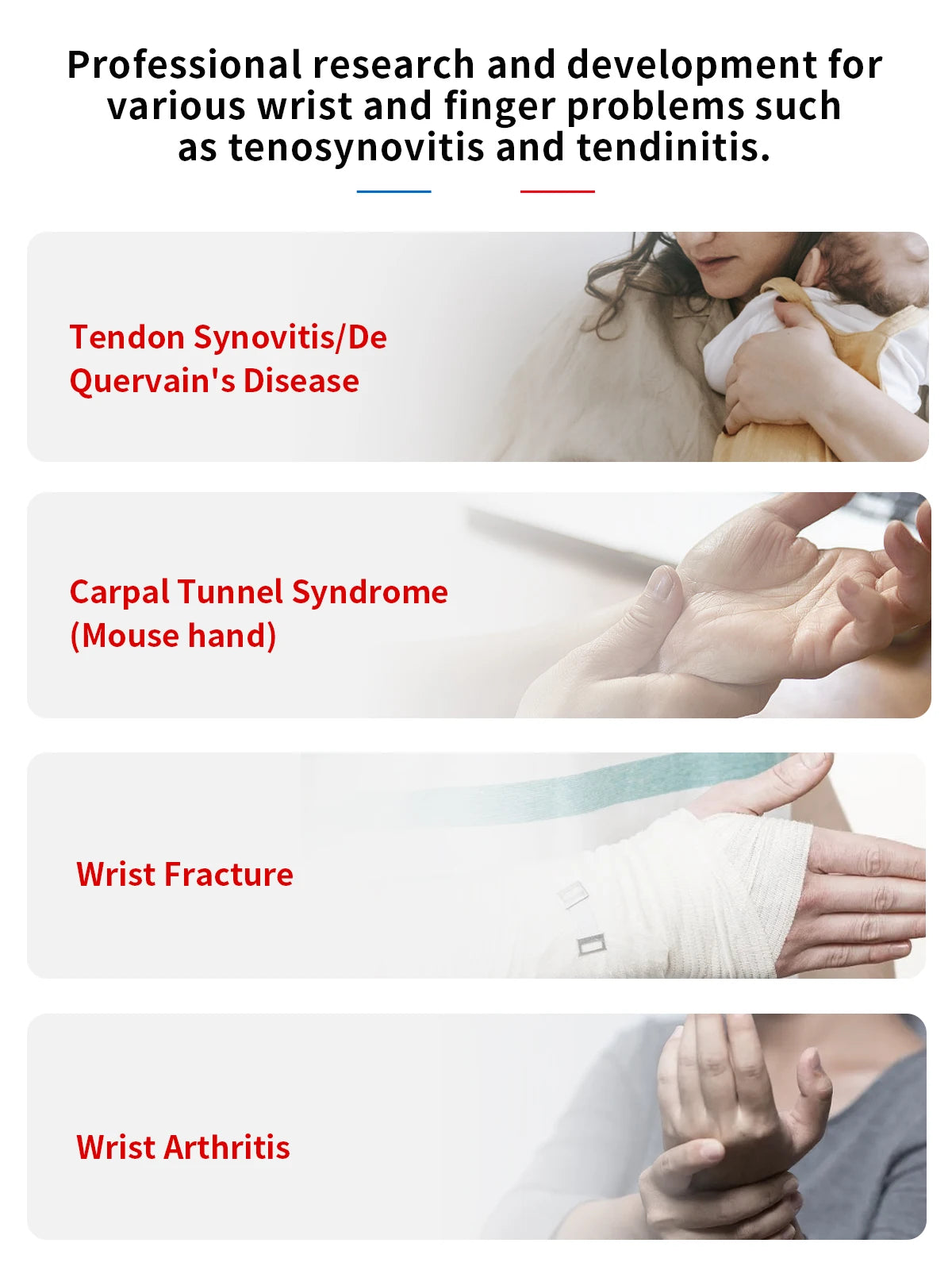 Wrist Brace Thumb Support Breathable Sprain Hand Fixation