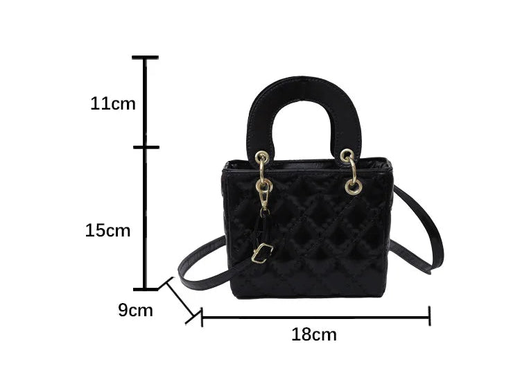 Women's Fashionable Texture Diamond Grid Shoulder Bag