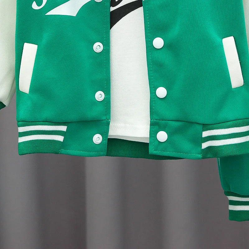 Kids Coat Pants Sports Outfit Set