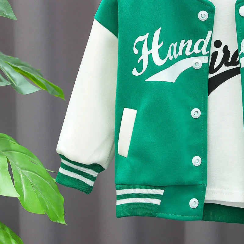 Kids Coat Pants Sports Outfit Set