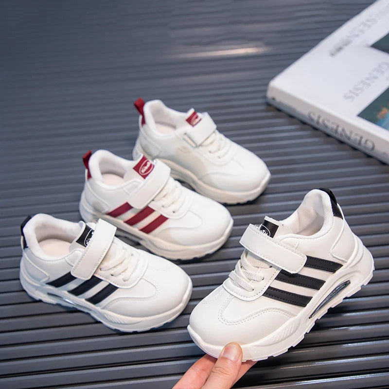 Boys Patchwork Stripes Sneakers