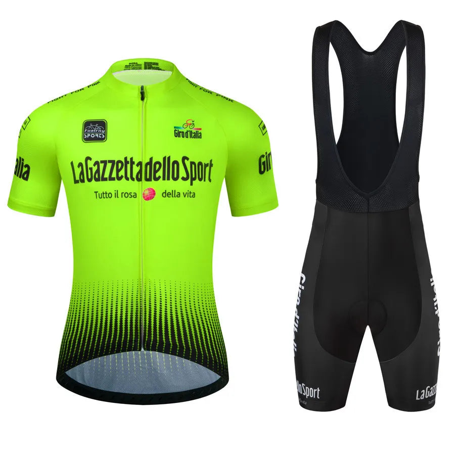 Men's 2Pcs Jersey Short Sleeve Cycling Wear Set