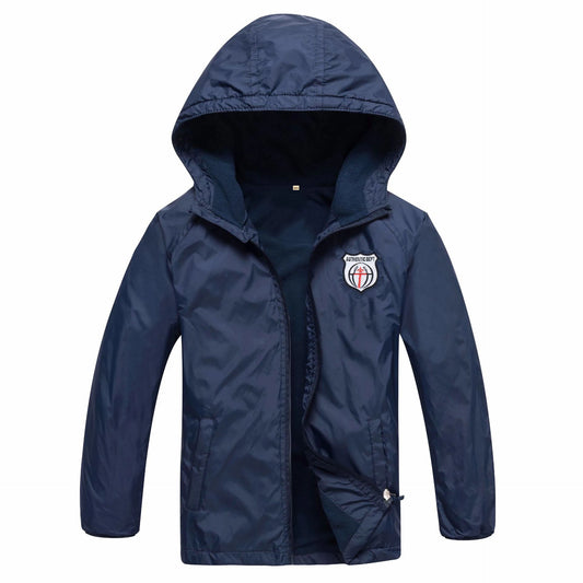 Kids' Double Deck Hoodie Waterproof Windbreaker Jacket
