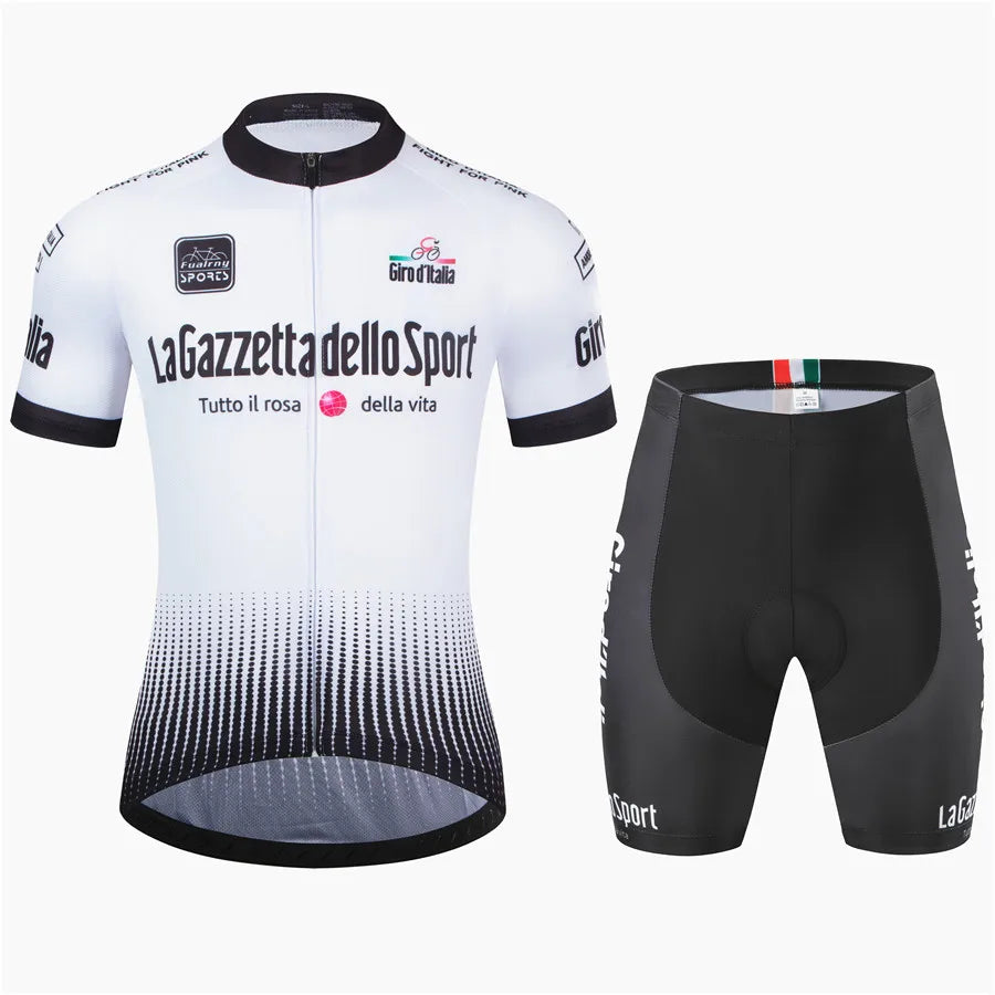 Men's 2Pcs Jersey Short Sleeve Cycling Wear Set