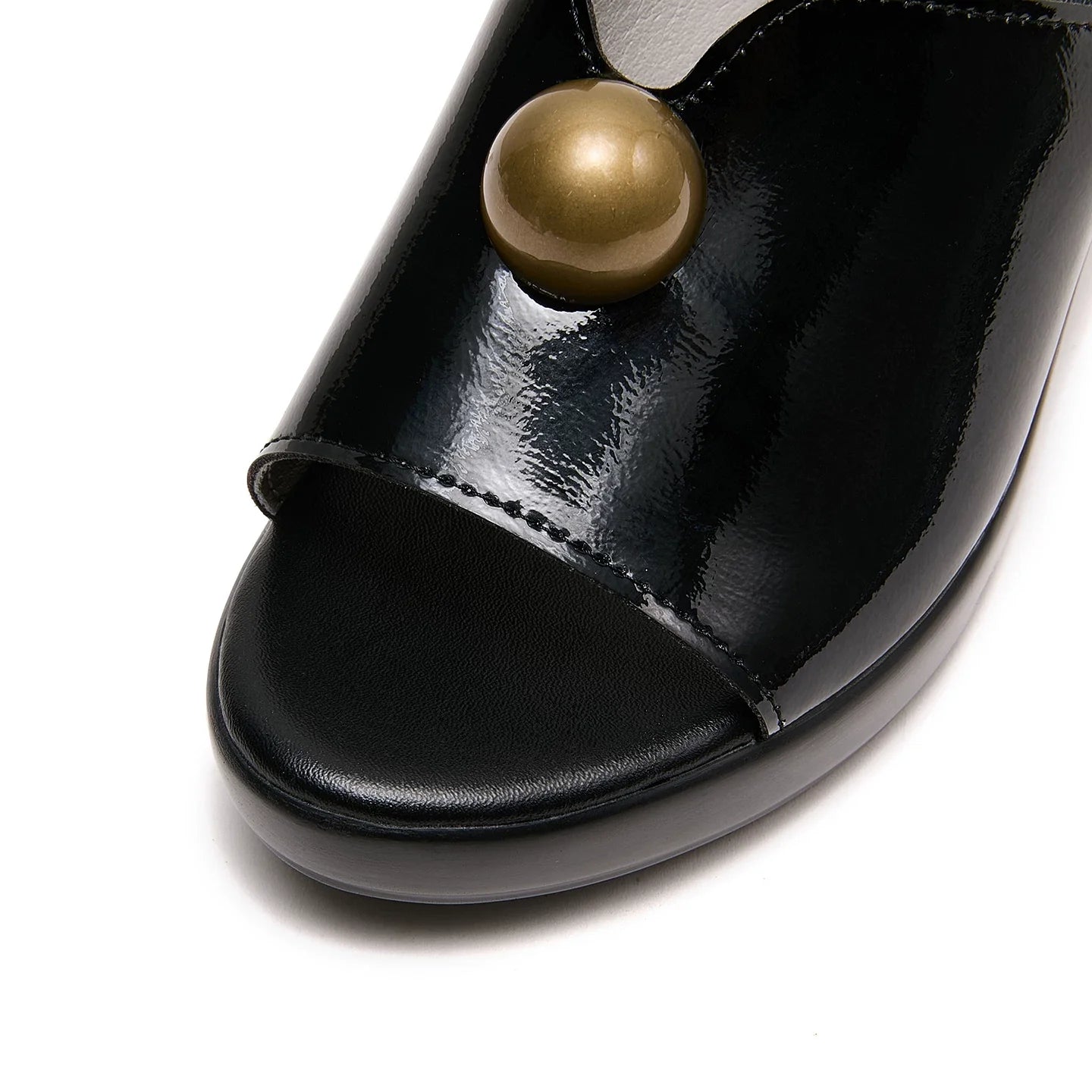 Women's Genuine Leather High Heels Shoes Sandals