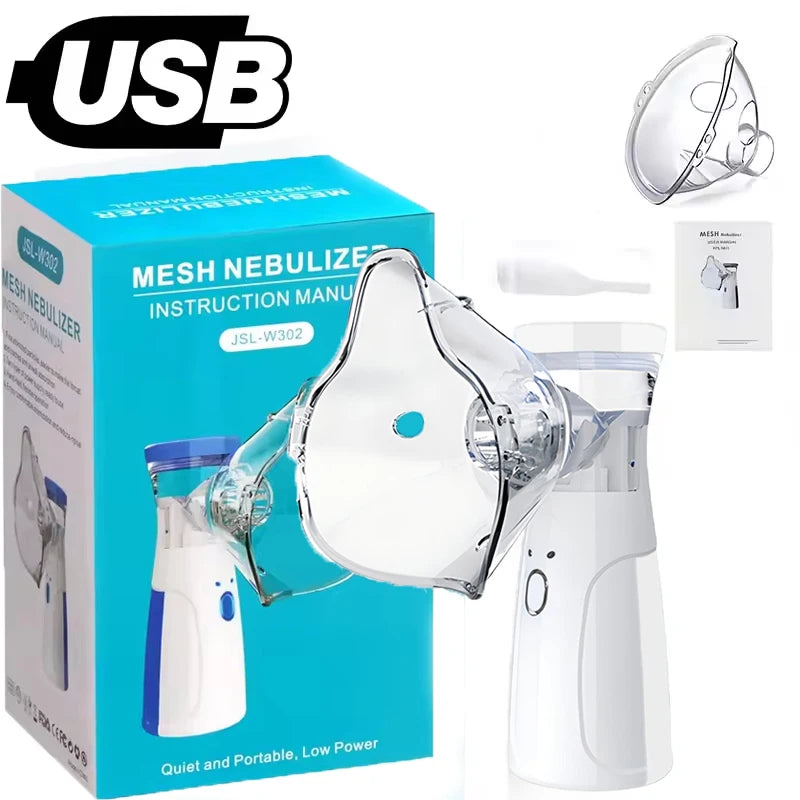 Handheld Portable Mesh Atomizer Silent Inhaler Nebulizer