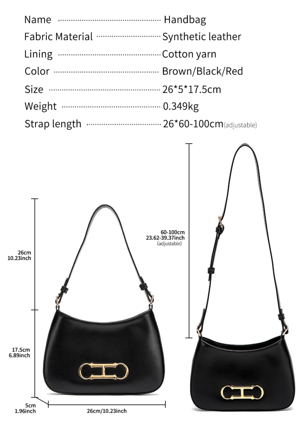 Women's Retro Style Pure Color Leisure Shoulder Bag