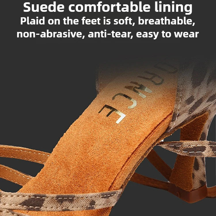 Women's Genuine Leather Flexible Sole Ballroom Shoes