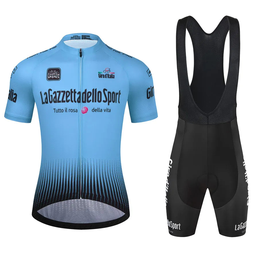 Men's 2Pcs Jersey Short Sleeve Cycling Wear Set