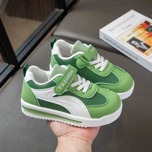 Children's Leather Soft Sole Sneakers