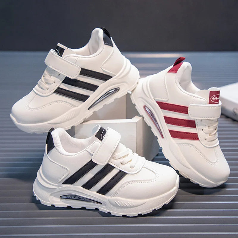 Boys Patchwork Stripes Sneakers