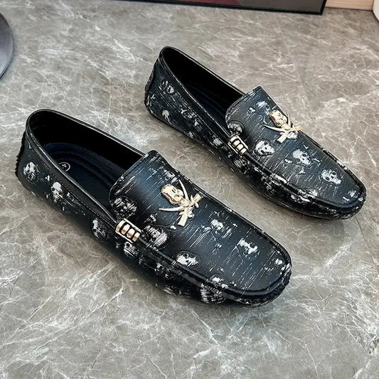 Men's High-Quality Genuine Leather Versatile Shoes Loafers