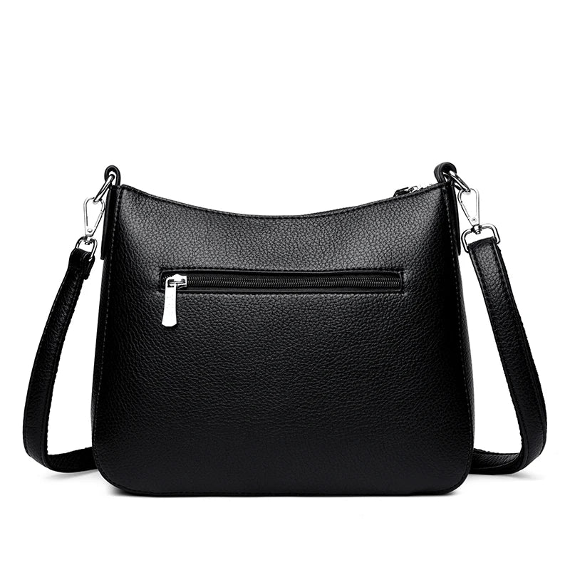 Women's Soft Leather Messenger Shoulder Bag