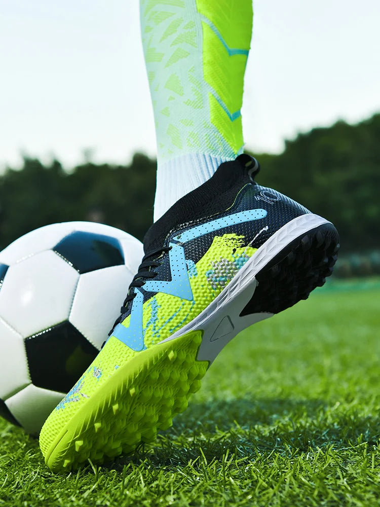 Men's Professional TF Durable Non-Slip Football Soccer Cleats