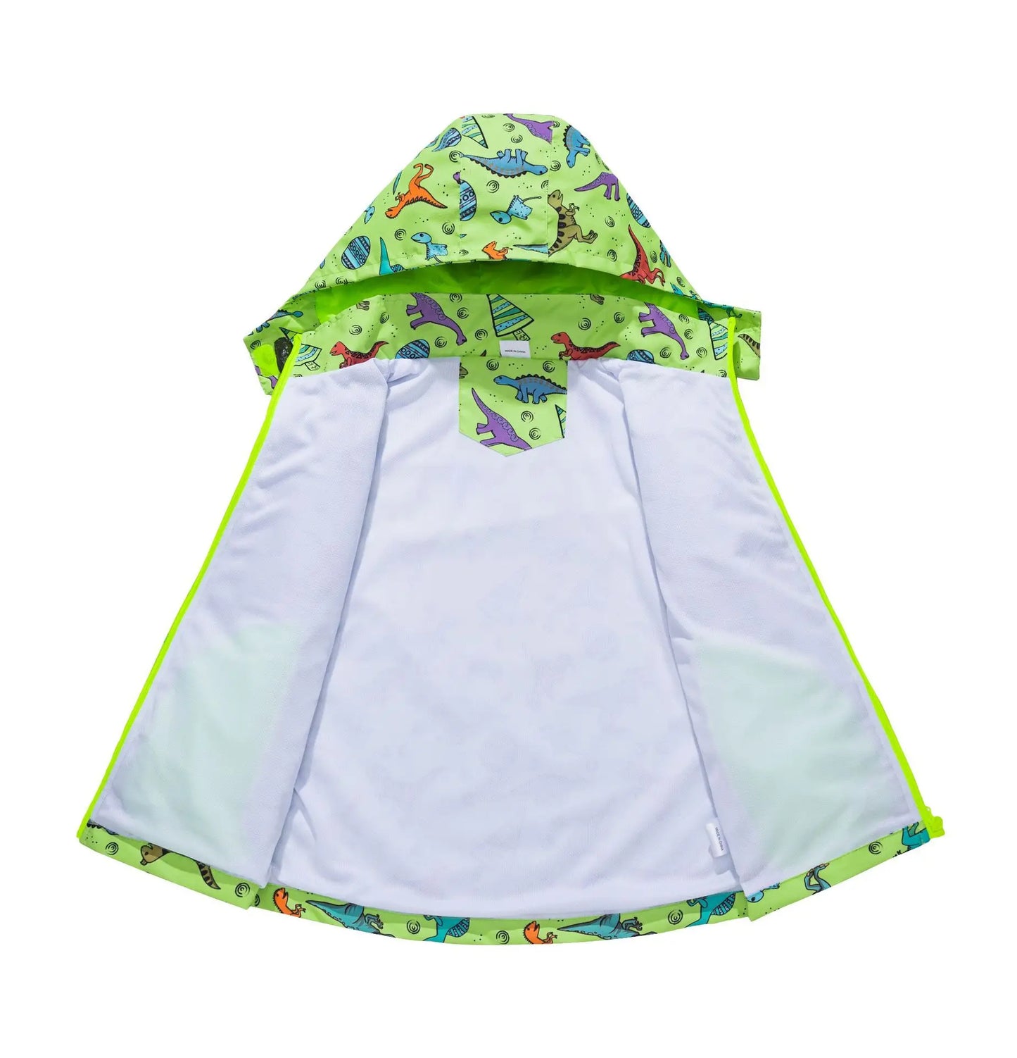 Kids' Waterproof Detachable Hood Mesh Cloth Padded Jacket