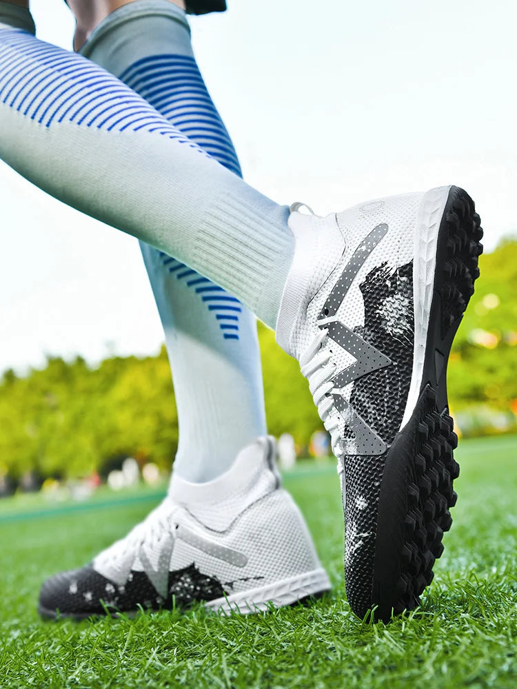 Men's Professional TF Durable Non-Slip Football Soccer Cleats