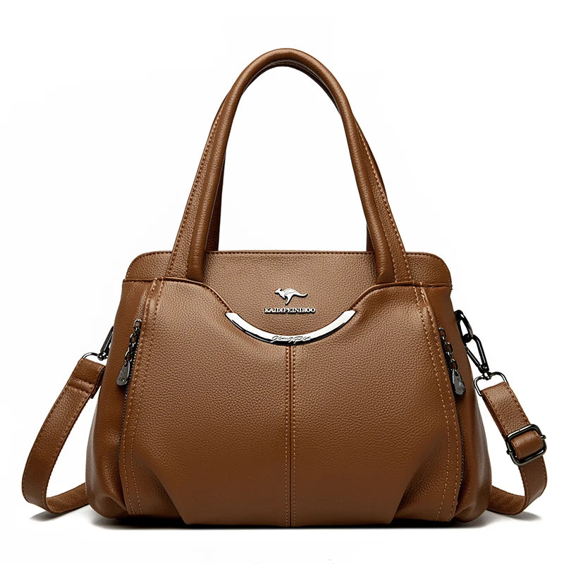 Women's High-Quality Soft Leather Shoulder Handbag