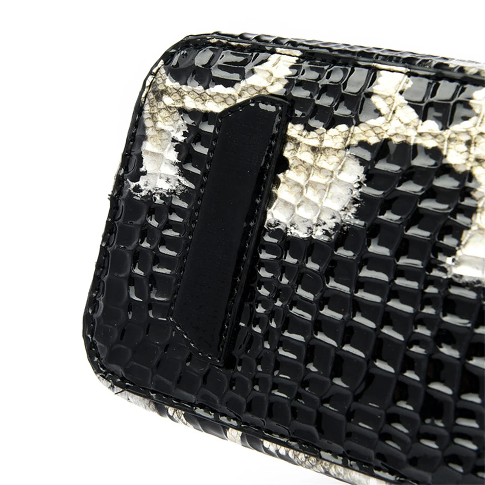 Women Python Pattern Luxury Party Handbag