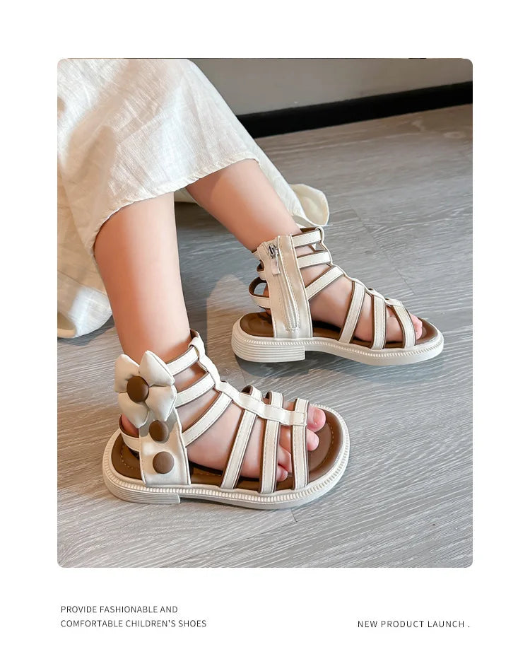 Girls Comfortable Soft Bottom Flat Beach Sandals