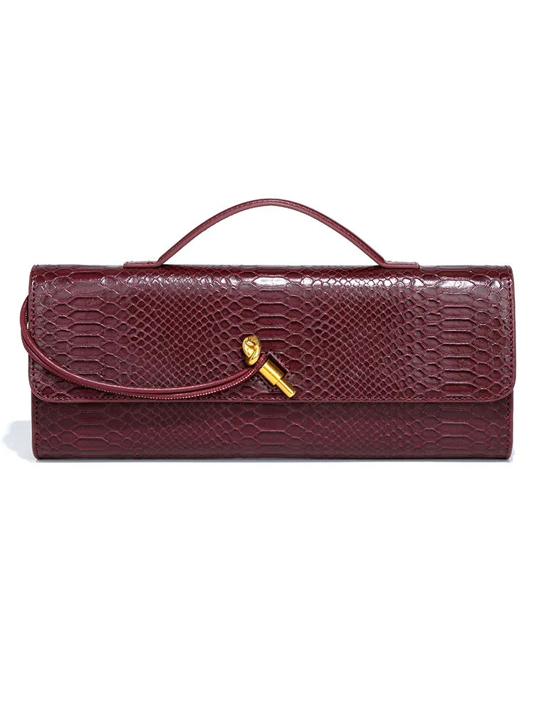 Women's PU Leather Top Handle Long Purse