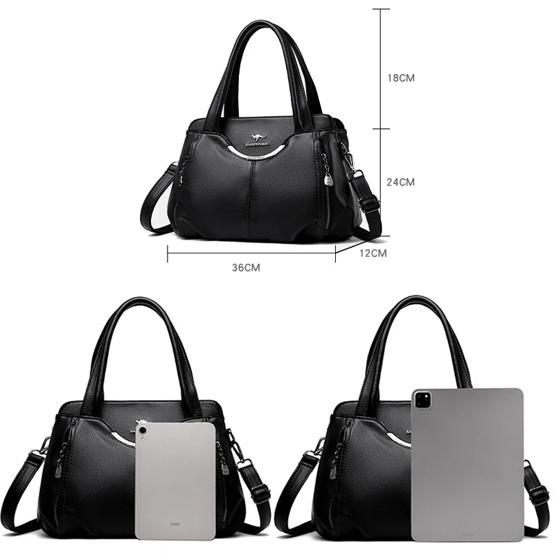 Women's High-Quality Soft Leather Shoulder Handbag