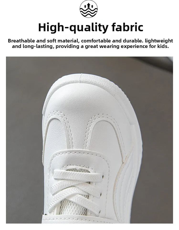 Children's Leather Soft Sole Sneakers