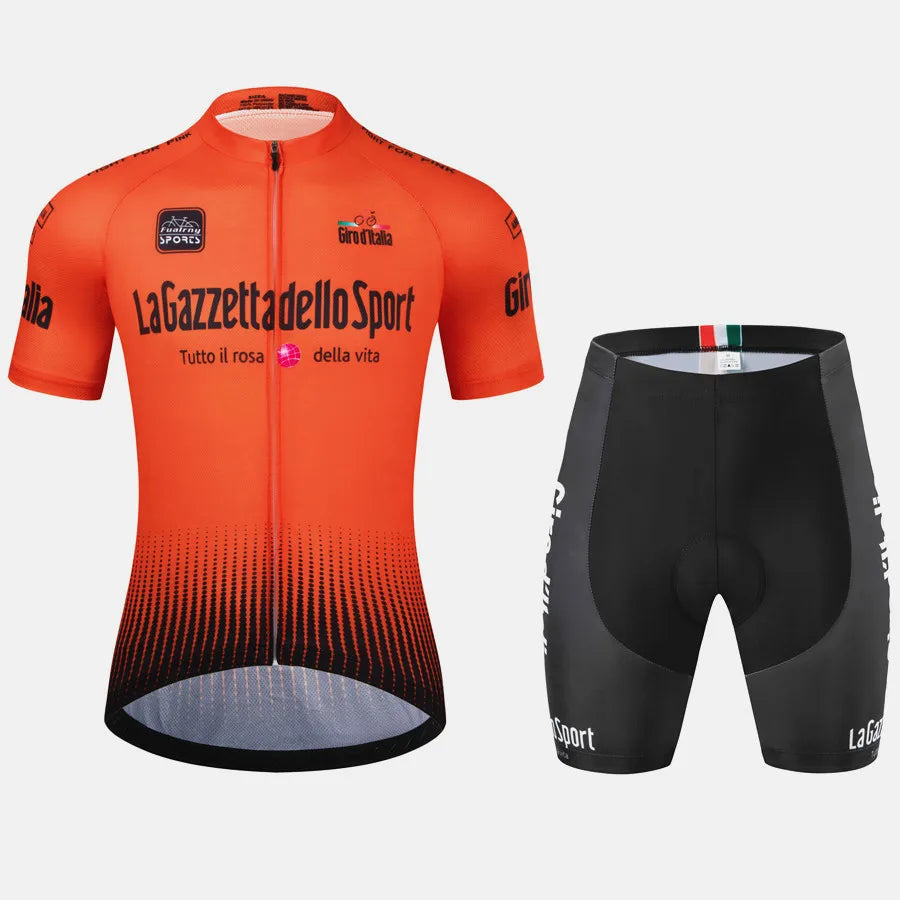 Men's 2Pcs Jersey Short Sleeve Cycling Wear Set
