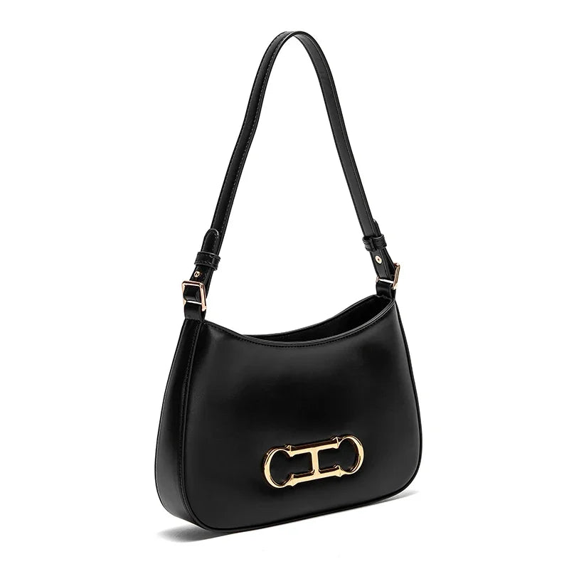 Women's Retro Style Pure Color Leisure Shoulder Bag