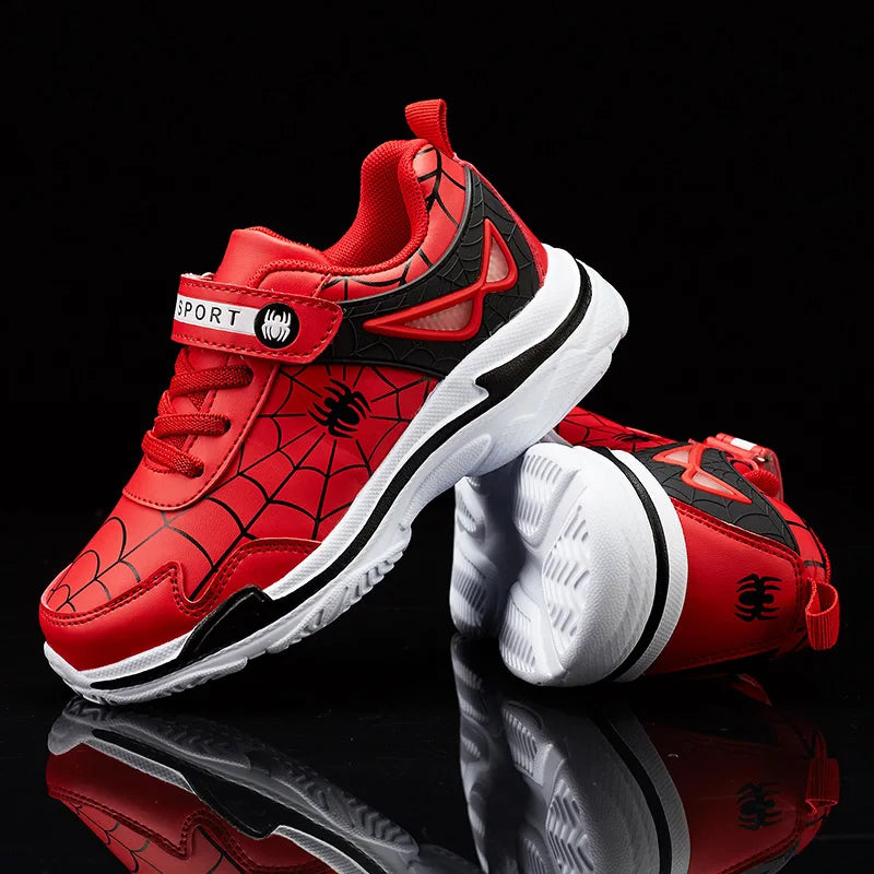 Kids Leather Running Walking Sneakers