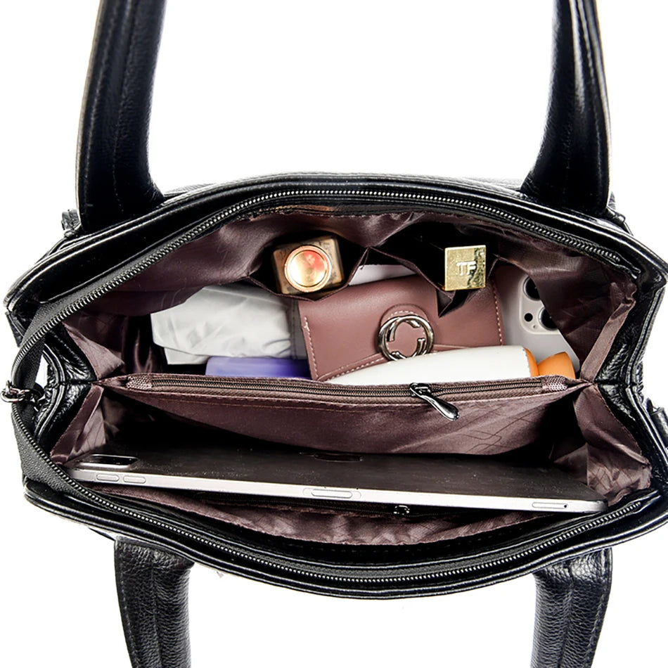 Women's High-Quality Soft Leather Shoulder Handbag