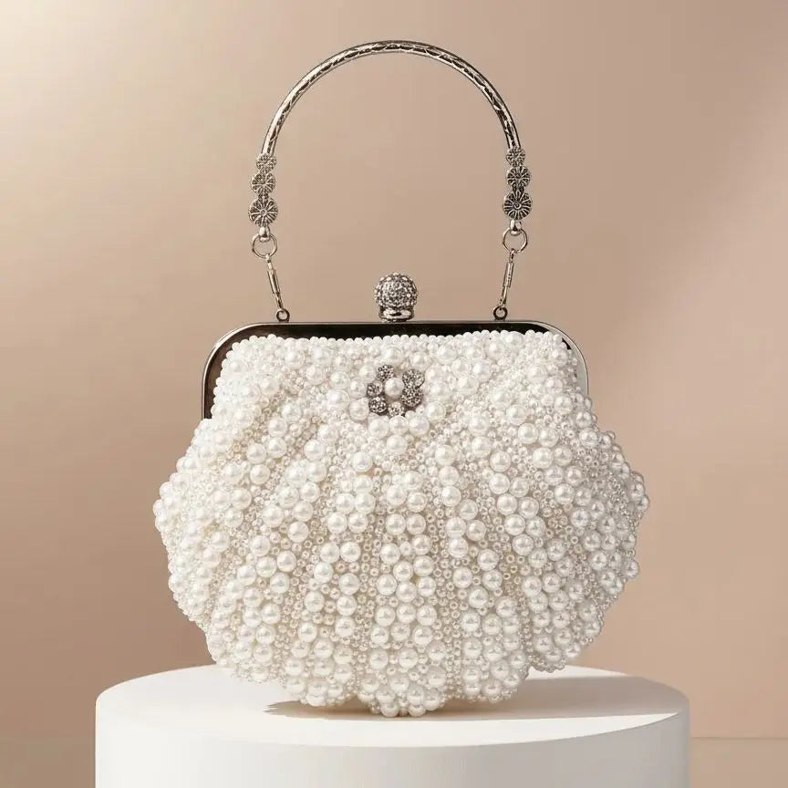 Women's Pearl Clutch Purse