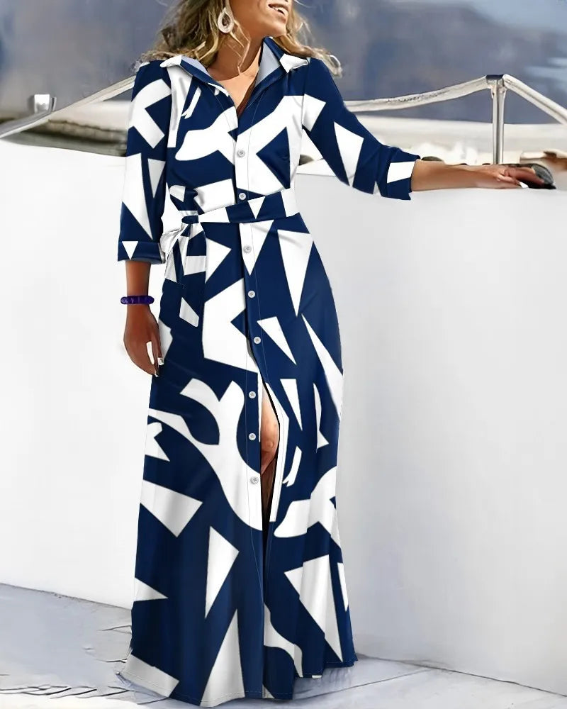 Women V-Neck Fashion Elegant Beach Dress – Allmartdeal