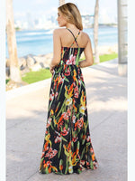 Women Bohemian Floral Print Long Maxi Dress Allmartdeal