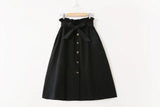 Women Casual Cotton High Waist Skirt Allmartdeal
