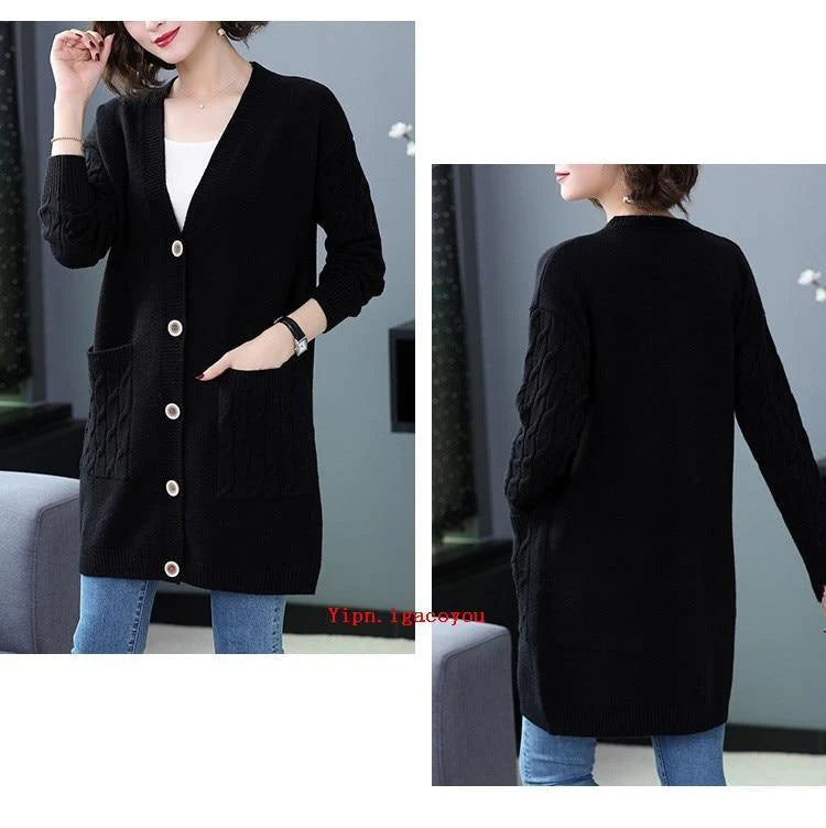 Women Knitted Cardigan Sweater Allmartdeal