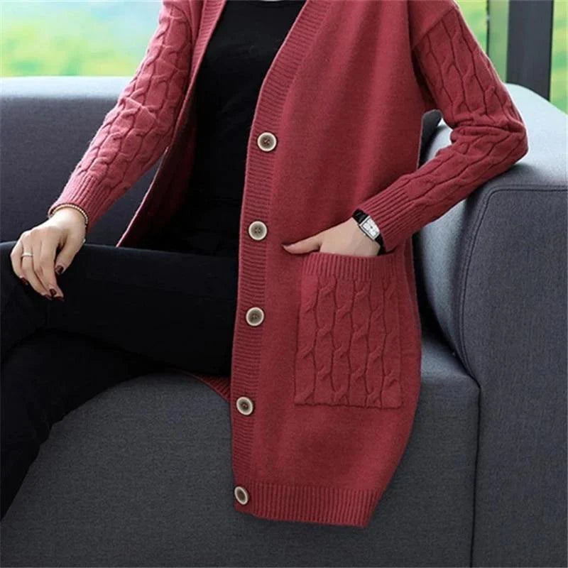 Women Knitted Cardigan Sweater Allmartdeal