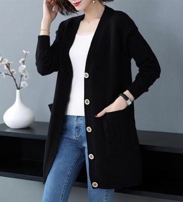 Women Knitted Cardigan Sweater Allmartdeal