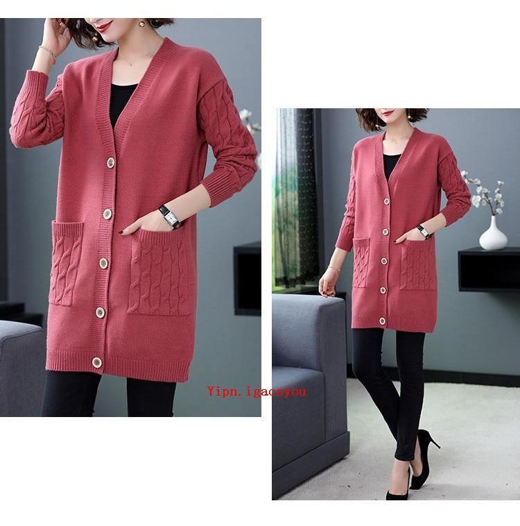 Women Knitted Cardigan Sweater Allmartdeal