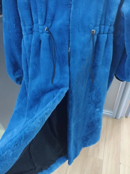 Women Long Oversized Fluffy Faux Fur With Hood Coat Allmartdeal