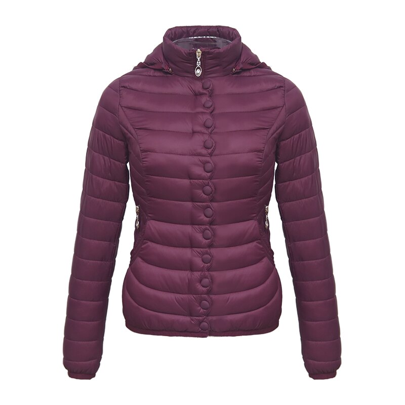 Women Warm Cotton Padded Puffer Jacket Allmartdeal