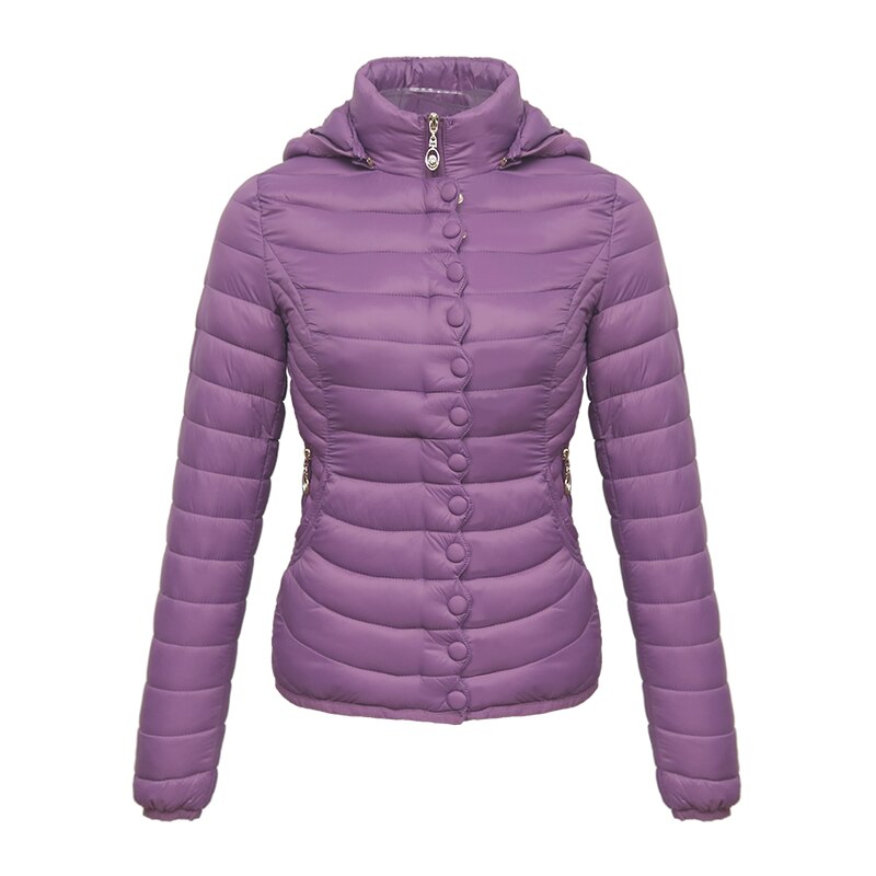 Women Warm Cotton Padded Puffer Jacket Allmartdeal