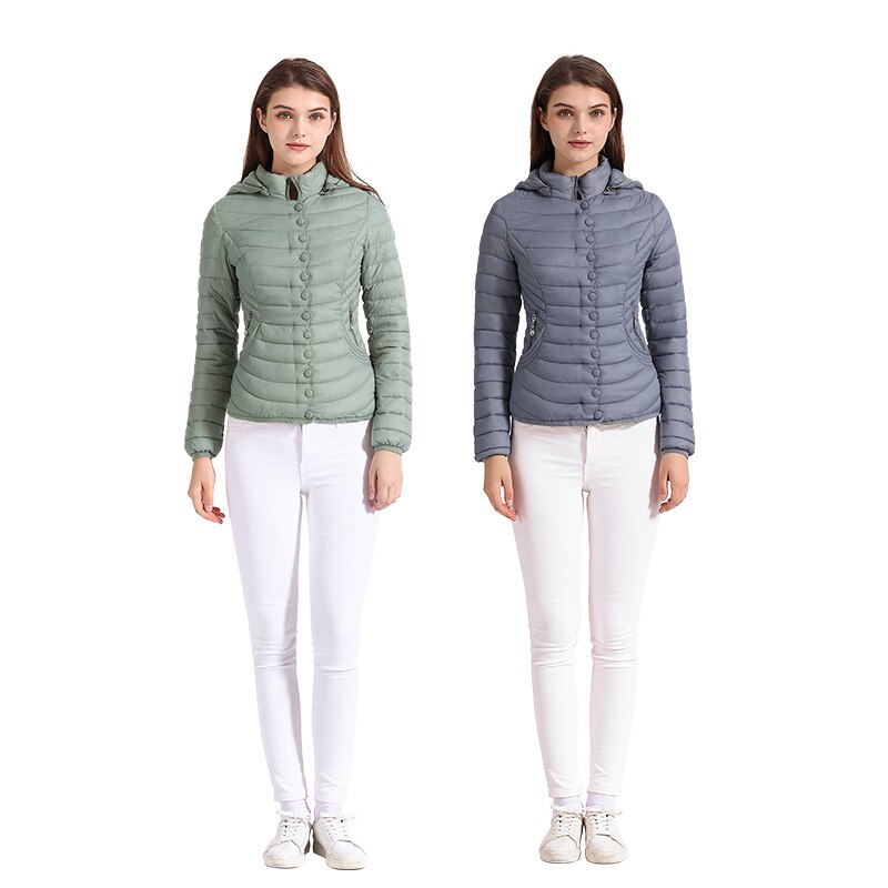 Women Warm Cotton Padded Puffer Jacket Allmartdeal